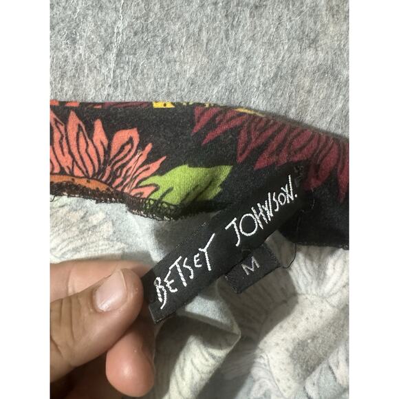 Vintage 90s Betsey Johnson Archive Crop Top all over print sunflower Design - Picture 5 of 5